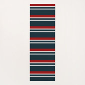 Tapis De Yoga Bandes rouges rétro (Dos)