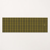 Tapis De Yoga Barclay Tartan avec vos initiales, Scottish Plaid (Devant (Horizontal))
