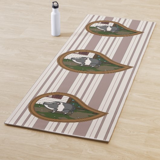 Tapis de yoga Basil le cochon (En situation)
