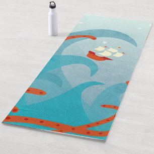 Tapis De Yoga Bateau à voile Monster de mer Amusement
