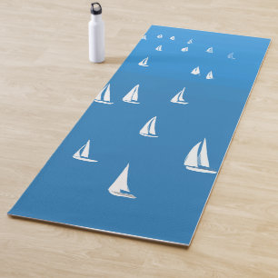 Tapis De Yoga Bateaux à voile en mer bleu profond - Regatta Bate