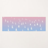 Tapis De Yoga Bateaux à voile sur l'océan (Devant (Horizontal))