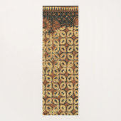 Tapis De Yoga Batik Kawung vintage indonésien à motif rustique (Dos)