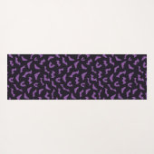 Tapis De Yoga Bats noirs violets (Dos (Horizontal))