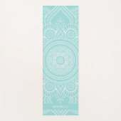 Tapis De Yoga Beau bleu clair Mandala (Devant)
