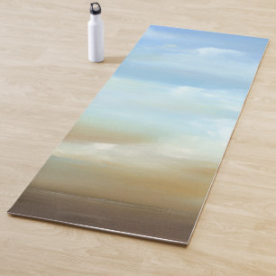 Tapis De Yoga Beau ciel avec les nuages pelucheux