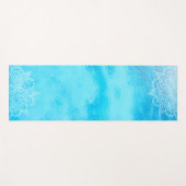 Tapis De Yoga Beau Mer Bleu couleur Mandala Yoga Mat (Devant (Horizontal))