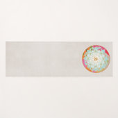 Tapis De Yoga Beau Om Lotus Mandala (Devant (Horizontal))