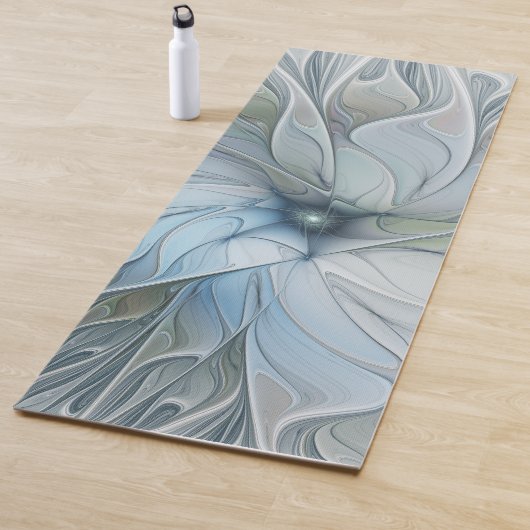 Tapis De Yoga Beauté élégante Moderne Abstraite Fractal Art Flow (En situation)