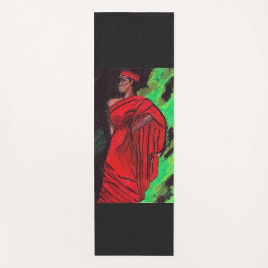 TAPIS DE YOGA BEAUTÉ NOIRE (Devant)