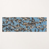 Tapis De Yoga Beaux canards d'hiver en vol (Devant (Horizontal))