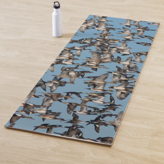Tapis De Yoga Beaux canards d'hiver en vol (En situation)