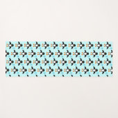 Tapis De Yoga Bébé Bleu mignon Garçon Pingouin Yoga Mat (Devant (Horizontal))