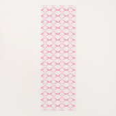 Tapis De Yoga Bébé Bow Trellis rose Bella Ribbon (Dos)