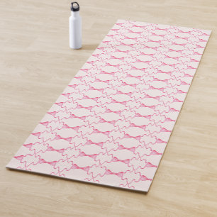 Tapis De Yoga Bébé Bow Trellis rose Bella Ribbon