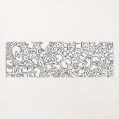 Tapis De Yoga Bébé féministe drôle (Devant (Horizontal))