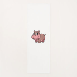 Tapis De Yoga Bébé mignon Hippo Moo Deng Débardeur_1