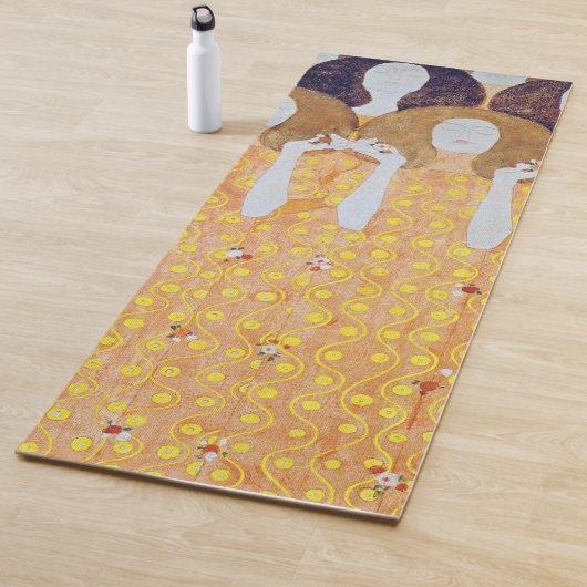 Tapis De Yoga Beethoven Frieze (détail), Gustav Klimt (En situation)