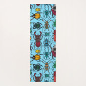 Tapis De Yoga Beetons sur bleu (Dos)