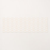 Tapis De Yoga Beige and white diamond pattern (Dos (Horizontal))