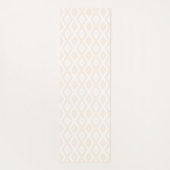 Tapis De Yoga Beige and white diamond pattern (Dos)