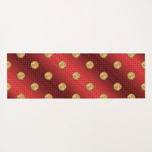 Tapis De Yoga Bélier et Tiger (Dos (Horizontal))