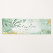 Tapis De Yoga Belle aquarelle Eucalypse Nom Yoga Mat (Devant (Horizontal))