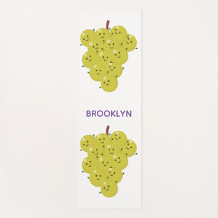 Tapis De Yoga Belle bande de raisins amusante illustration