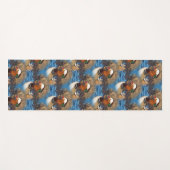 Tapis De Yoga Belle Chatty Mandarin Canard sur le lac (Devant (Horizontal))