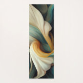 Tapis De Yoga Belle couleur Turquoise et crème Couleur perles Ab (Dos)