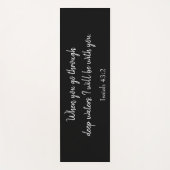 Tapis De Yoga Belle Écriture Je serai avec toi (Devant)