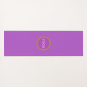 Tapis De Yoga Belle Fleur de vie dans les tons violets (Dos (Horizontal))
