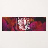 Tapis De Yoga Belle florale (Devant (Horizontal))