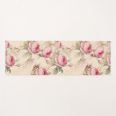 Tapis De Yoga Belle florale Vintage (Devant (Horizontal))