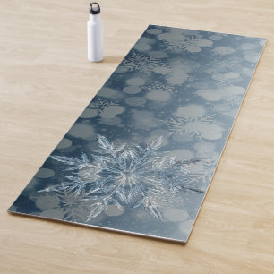 Tapis De Yoga Belle méditation Zen bleu cristal de glace unique