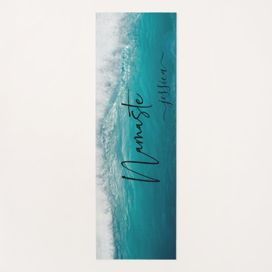 Tapis De Yoga Belle plage Turquoise Ocean Beach Tropical Custom (Devant)