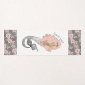 Tapis De Yoga Belle Sirène Plage Florale Yoga (Devant (Horizontal))