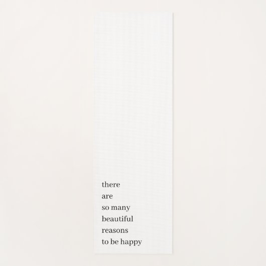 Tapis De Yoga Belles raisons d'être heureux | Devis minimal (Devant)