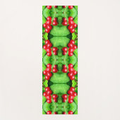 Tapis De Yoga Berries Rouges À La Raindrops Nature Abstraite (Devant)