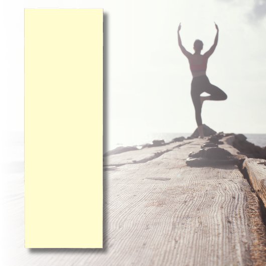 Tapis De Yoga Beurre jaune uni | Classic Elegant