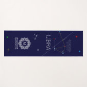 Tapis De Yoga Bibliothèque de constellation zodiaque (Devant (Horizontal))