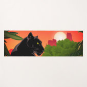 Tapis De Yoga Big Cat Panther (Devant (Horizontal))