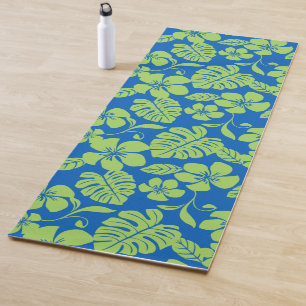 TAPIS DE YOGA BIKINI ROSE (BLEU/VERT)