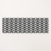 Tapis De Yoga Black and white diamond pattern (Devant (Horizontal))