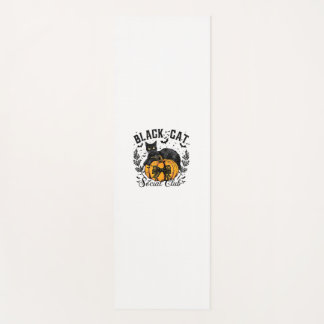 Tapis De Yoga Black Cat Social Club, Halloween, Coquette, Gothiq