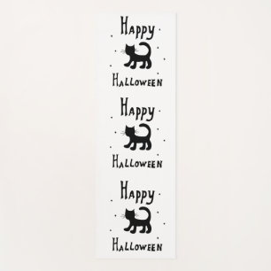 Tapis De Yoga Black Happy Halloween horreur éffrayant