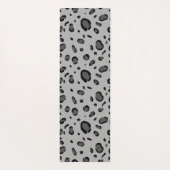 Tapis De Yoga Black Leopard Pattern On Grey (Dos)