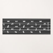 Tapis De Yoga Black Panda Yoga Mat Custom Name Same Both Sides (Devant (Horizontal))