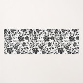 Tapis De Yoga Black Roses (Devant (Horizontal))