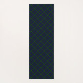 Tapis De Yoga Black Watch Tartan bleu vert Plaid (Dos)
